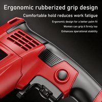 Perceuse électrique filaire compacte et sans effort - Multifonctionnelle pour la construction et l'usage domestique, mode réglable