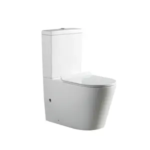 New Design Rimless Watermarked S Strap Classic Commode Two Piece Toilet Japanese Wc