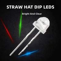 QIMEI Lampada LED a Infrarossi 3mm 5mm Tipo Cappello di Paglia 850nm 940nm 620nm 0.06W