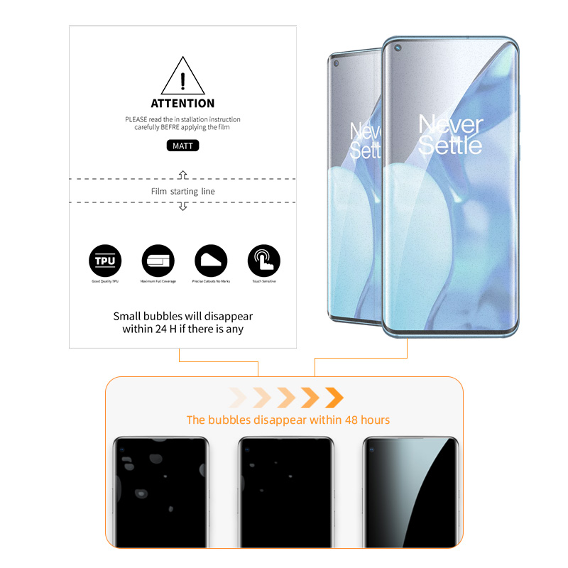 OEM JJT Custom Logo Matt Mobile Phone Soft Tpu Cutting Silicon Hydrogel Film For Cutting Machine Plotter