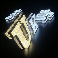 Fabricant OEM ODM de lettres lumineuses en diamant, enseigne créative en lettres et chiffres lumineux à LED, enseigne lumineuse à LED