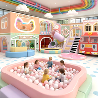 Aire de jeux intérieure pour enfants, équipement de jeu commercial souple pour centres commerciaux et maternelles, certifié ISO9001, coloré