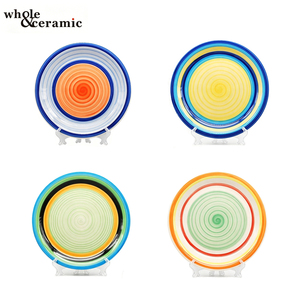 Platos de Cerámica Creativos Vintage en Colores Modernos al por Mayor, Plato de Postre de Cerámica Económico <span class=keywords><strong>para</strong></span> <span class=keywords><strong>Vajilla</strong></span> de Hotel y <span class=keywords><strong>Restaurante</strong></span> - Product Image 1