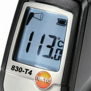 เทอร์โมมิเตอร์อินฟราเรด Testo 830-T4 รุ่นดั้งเดิม พร้อมเลเซอร์มาร์กกิ้ง 2 จุด - Product Image 2