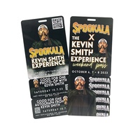 Design personnalisé porte-clés en PVC 3up cartes combinées 2 en 1 carte combinée en plastique découpé à l'emporte-pièce pour la fidélité adhésion VIP