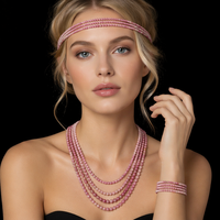 Haute qualité 2mm/3mm tourmaline rose perles à facettes pierres naturelles Bracelet collier lâche Agate cristal Quartz pierres précieuses bijoux