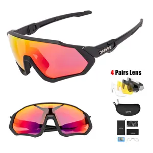 Drop Shipping motorcycle goggles Outdoor MTB Racing UV400 TR90 road Polarized bike Eyewear Anti Glare UV400 Bicycle Sunglasses