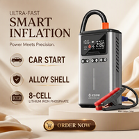 Démarreur de voiture à froid Maxcellent W2500, alimentation d'urgence, batterie au lithium fer phosphate 16800mAh, 4000A, éclairage LED
