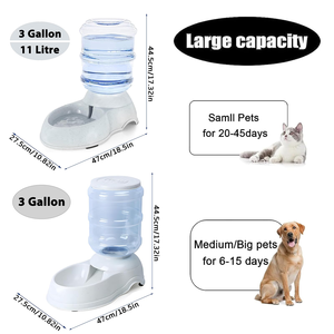 Large Capacity Eco-Friendly Portable Plastic Pet Fountain Cat Dog <b>Water</b> Drinking Manual Pet Feeder Bowls Food <b>Dispenser</b> - Product Image 2