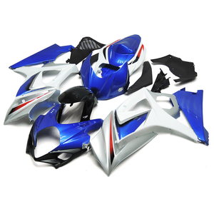 Kit de Carenados para Motocicleta GSXR1000 K7 <span class=keywords><strong>GSXR</strong></span> <span class=keywords><strong>1000</strong></span> <span class=keywords><strong>2007</strong></span> 2008 Azul Plata Blanco - Product Image 2