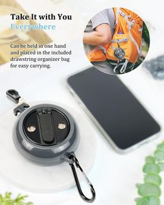 Corde à <span class=keywords><strong>linge</strong></span> de voyage rétractable et pliable, réglable, pour camping, coupe-vent, antidérapante, économe en énergie, gain de place, <span class=keywords><strong>amovible</strong></span> - Product Image 4