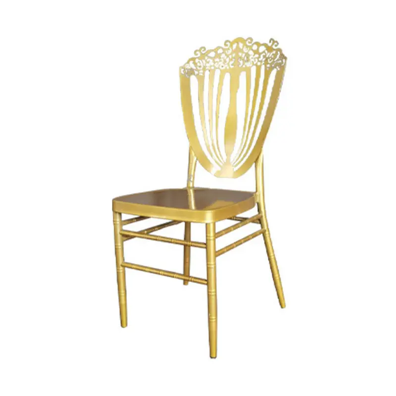 Foshan Cheap Gold Metal Weddings Chiavari Chairs Kids Tiffany Champagne Chaises De Mariage Charivari Chair For Dine Party