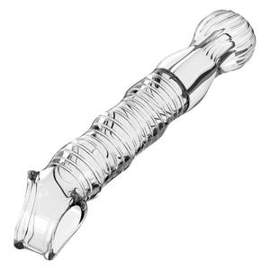 Condón de diente de lobo para hombre, diseño impermeable texturizado de cristal transparente, condón de cristal punteado de silicona Sexy - Product Image 2