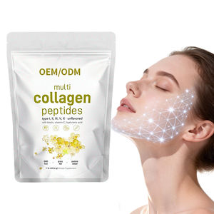 Poudre de peptides de collagène OEM ODM pour éclaircir la peau, soutenir la vitamine C, collagène marin, étiquette privée, végétalien, antioxydant, cheveux - Product Image 1