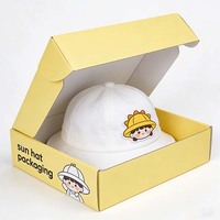 Caja de embalaje de papel reciclable para gorra de béisbol, bufanda, sombrero de vaquero, cinturón, accesorio de moda, personalizable, al por mayor, con diseño gratuito