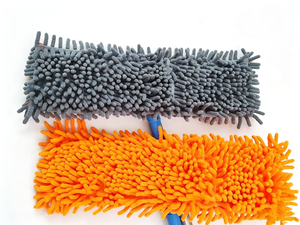 <span class=keywords><strong>Mop</strong></span> Industriale Commerciale con Manico Lungo <span class=keywords><strong>40cm</strong></span> in Metallo e Testa in Ciniglia, Auto-Intrecciante e Retrattile per Rimozione Polvere - Product Image 6