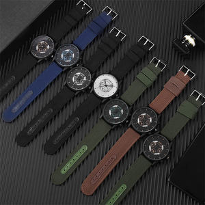Montres à <span class=keywords><strong>bracelet</strong></span> en nylon tressé tendance pour hommes et femmes, montres de couple, montres sport à quartz - Product Image 4