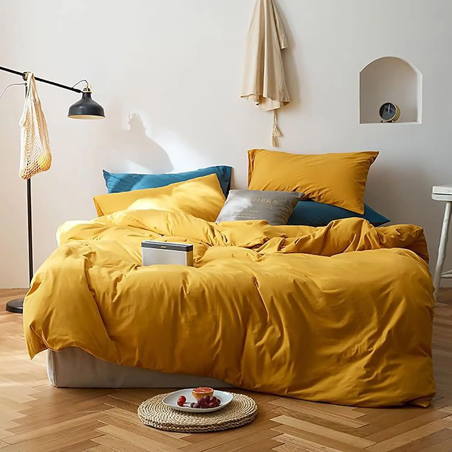 Conjunto de edredom fofo, capas de travesseiro para decoração de casa, conjunto de capa de edredom de hotel, conjunto de cama para casa, tamanho personalizado