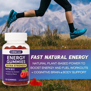 Gummies Énergétiques OEM avec Vitamine B12, Extrait de <span class=keywords><strong>Guarana</strong></span>, Thé Vert et Noix de Kola pour le Soutien du Métabolisme Cellulaire et le Soulagement de la <span class=keywords><strong>Fatigue</strong></span> Physique - Product Image 4