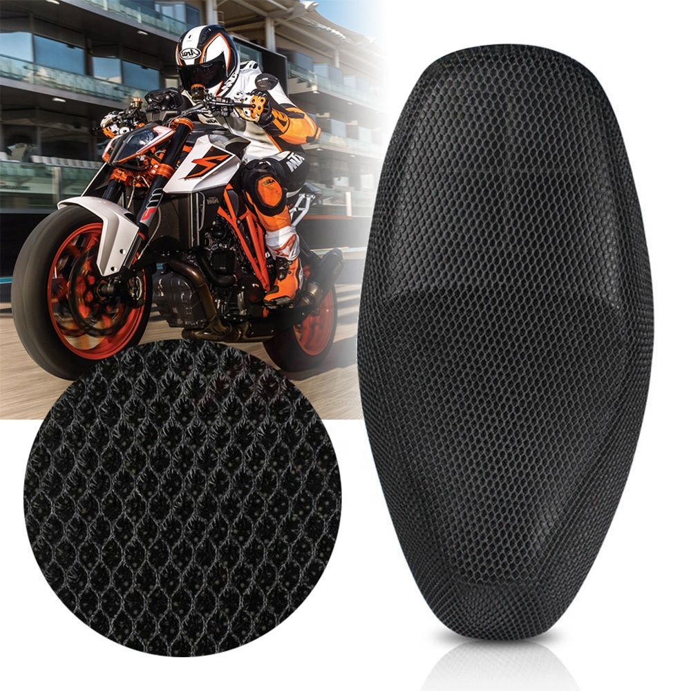 Universal Motorcycle Seat Cover - 3D Mesh Breathable Anti-Slip Scooter Cover Breathable Anti-slip Scooter Cushion