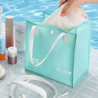 Ensemble de trousses de toilette transparentes en PVC avec logo personnalisé, sac à maquillage pour voyage, trousse de toilette avec fermeture éclair, couleurs assorties