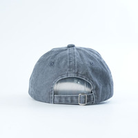 Gorra de Béisbol Unisex de 6 Paneles, Lavada al Ácido, de Alta Calidad, con Logotipo Bordado Plano, Estilo Informal, Suave, en Oferta