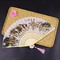 Pour la fête dansante de mariage Éventails à main pliants d'été Éventails vintage chinois japonais Ventilateurs de poche