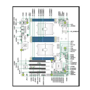 เมนบอร์ดเซิร์ฟเวอร์ X12DPL-NT6 MBD Dual Socket LGA-4189 185W DDR4-3200MHz โปรเซสเซอร์ Intel Xeon เจนเนอเรชัน3rd สำหรับ SUPER MICRO - Product Image 3