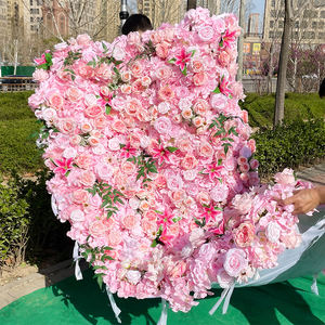 Versprechen Künstliche tropische wettbewerbs fähige Seiden rose hängende Blumen wand Salon orange Blumen graswand für Hochzeits dekoration - Product Image 4