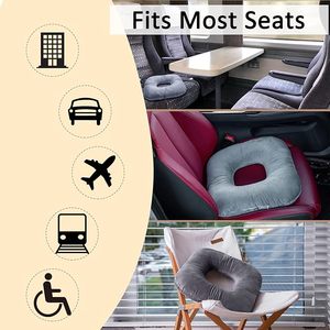 Coussin orthopédique personnalisé en forme de donut pour chaise de bureau, coussin en mousse à mémoire de forme pour soulager les douleurs du coccyx et du queue-de-cheval - Product Image 3