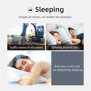 Bluedio NE -40dB de reducción de ruido aislamiento oído protección Anti-ruido durmiendo tapones <span class=keywords><strong>para</strong></span> los oídos de silicona de seguridad suministros auricular - Product Image 4