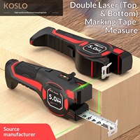 Ruban à mesurer laser multifonctionnel infrarouge haute précision, règle électronique 5m en acier pour la mesure de la maison et des pièces