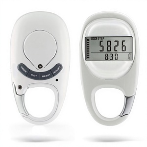 <span class=keywords><strong>Compteur</strong></span> de pas 3D avec clip d'escalade et porte-clés, batterie à mémoire de données de 7 ans, alimenté par piles pour usage extérieur - Product Image 2