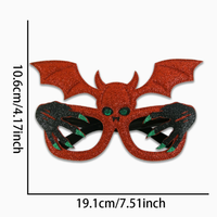 Gafas de Disfraz de Halloween con Diseño de Cuerno de Diablo y Calabaza, Elemento de Terror Novedoso, Múltiples Patrones, Accesorios para Fiestas