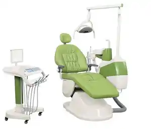 Unidad Dental integrada multifuncional con controlador de pie, silla Dental con compresor de aire, venta al por mayor