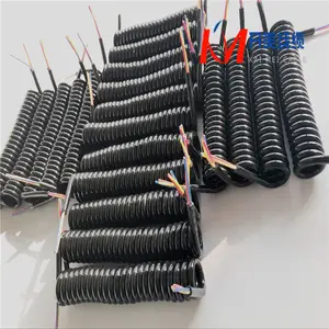 Customized Coil Wire Spring Cable Coil Cable 0.5 0.75 1.5 2.5 4 6mm Spiral Cable