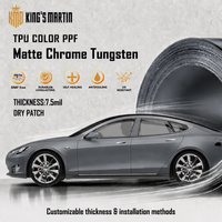 Film de protection de peinture (PPF) en TPU mat métallisé de qualité supérieure, auto-réparateur, à changement de couleur, anti-rayures et hydrophobe pour voiture