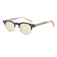Nouvelles Lunettes de Soleil Rétro Rondes Personnalisables avec Logo, Monture Confortable en PC, Design Transfrontalier, Verres Optiques UV400 pour Hommes et Femmes