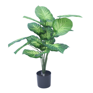 Trung Quốc nhà máy Nhân Tạo Màu xanh lá cây cây trong chậu nhựa ngoài trời Faux plantas artificiais trang trí Trung Quốc nhân tạo thực vật - Product Image 1