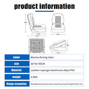 Высококачественное складное водонепроницаемое солнцезащитное морское сиденье для яхты/пилотское сиденье - Product Image 6