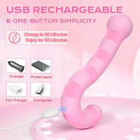App-Fernbedienung Vibrator, J-Form Doppelköpfiger G-Punkt Klitoris-Stimulator, Wasserdichtes Tragbares Erwachsenen-Sexspielzeug Großhandel