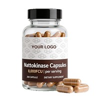 Cápsulas de Nattokinasa OEM/ODM para la Salud Cardíaca, Mejora la Densidad Ósea - Uso en Adultos, Probadas por Terceros, Vida Útil de 12 Meses, de Fábrica