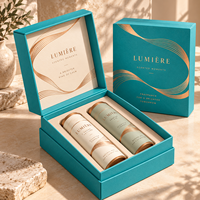 Boîte cadeau en papier recyclable pour produits d'ambiance, finition aluminium, fabricant sur mesure