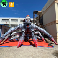 Araignée géante gonflable monstre démoniaque personnalisée pour la décoration d'événements, araignée gonflable maléfique pour scène de festival A10069