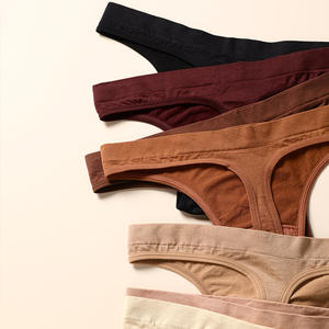 Ladymate ODM/OEM Bragas Sin Costuras Para Mujer <span class=keywords><strong>donna</strong></span> senza cuciture mutandine morbide T-back Sexy infradito biancheria intima brasiliana - Product Image 3