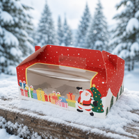 Boîtes à dessert de Noël 1/2/4/6 en papier pour muffins et cupcakes, fabriquées en Chine, pour emporter