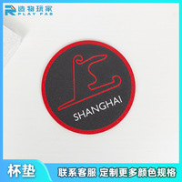 Sous-verre promotionnel rond en porcelaine fine avec impression UV, design contemporain, pour la rentrée scolaire et les remises de diplômes