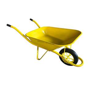 Wb6400 व्हीलबारो गार्डन टूल कार्ट निर्माण व्हील बैरो ठोस व्हील के साथ - Product Image 4