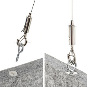 Регулируемый подвесной проволочный крюк, трос, кабельный захват с защелкой, набор для подвески стального кабеля 1,5 мм - Product Image 3