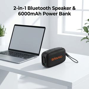 Portable Bluetooth Boombox Speaker Mesh Driver RGB Light <b>Ring</b> Top Control Buttons Custom Branding Audio - Product Image 6